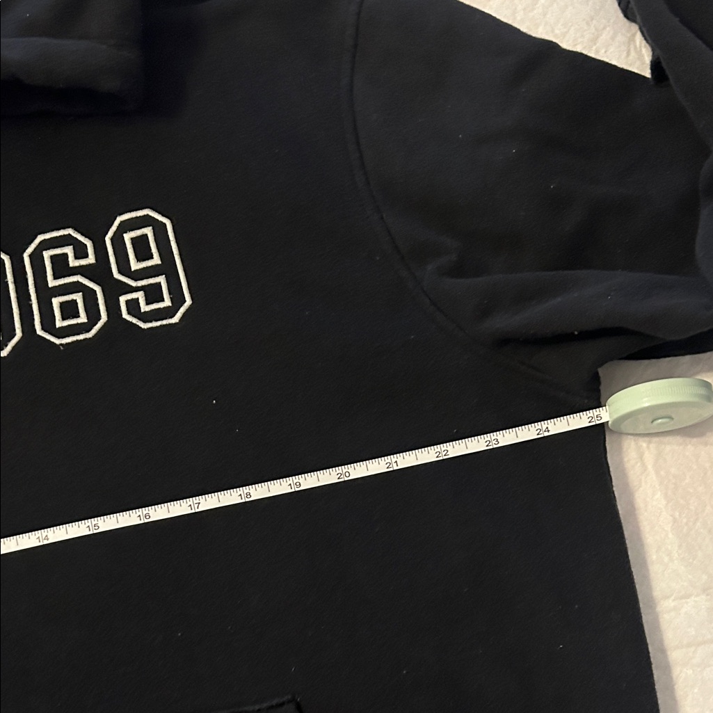 Gap Black Hoodie With White Accents